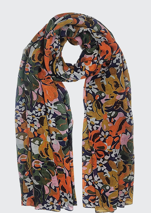 Bright Flower Scarf (SE-2520_Green)